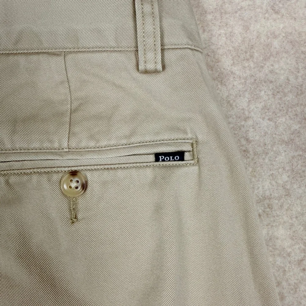 Polo Ralph Lauren Chino Pants 34/29 Classic Fit Khaki Tan Cotton Twill 89-Sd1